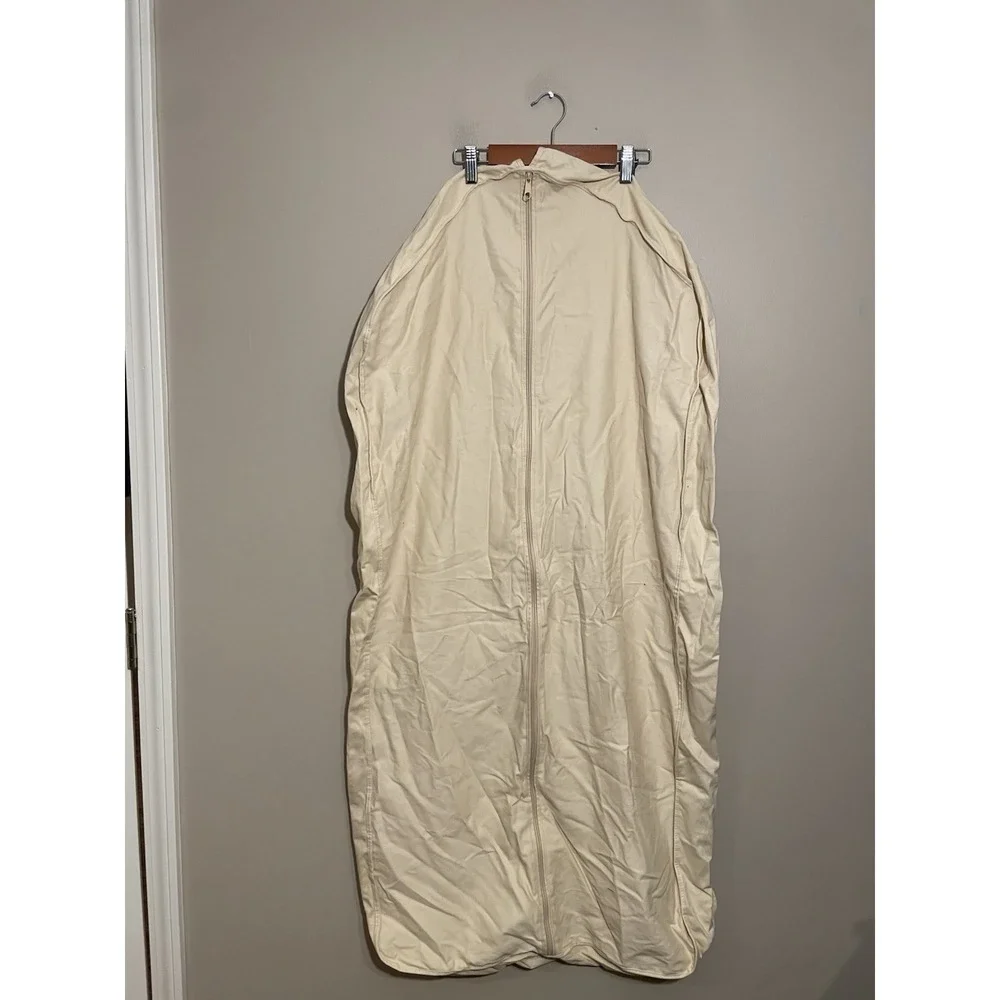 Louis Vuitton Garment Suit Bag Zip Up Large Wardrobe Dust Cover Cream